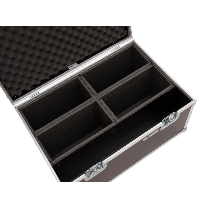 Roadinger - Flightcase 4x LED 4/7C-12 Silent Slim Spot