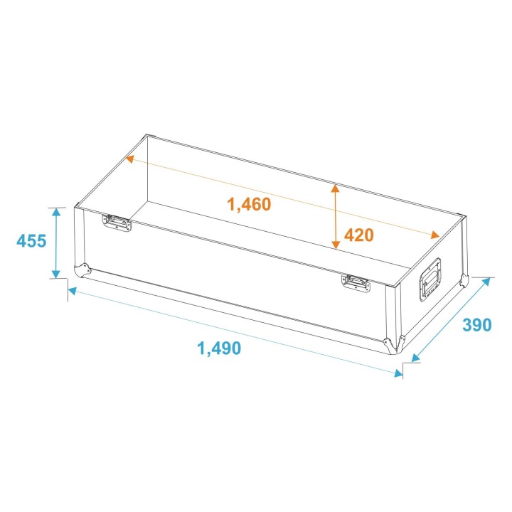 Roadinger - Flightcase 2x LCD ZL60
