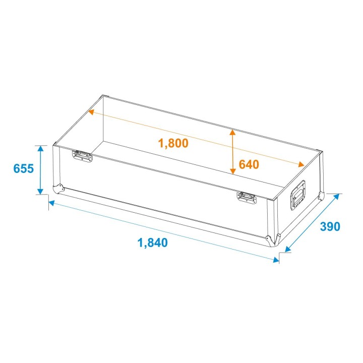 Roadinger - Flightcase 2x LCD ZL70