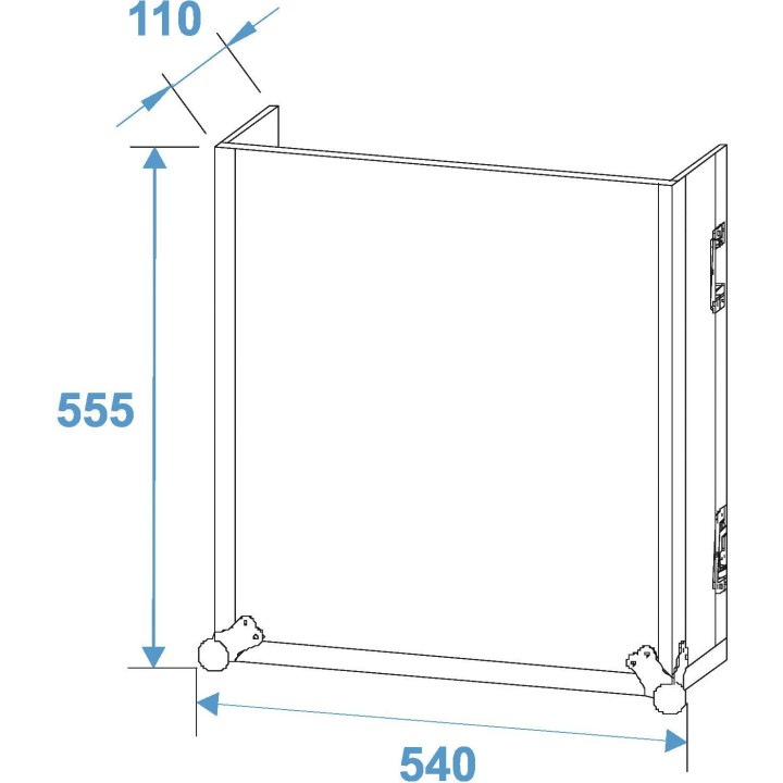 Roadinger - Special Combo Case TA-1, 18U with wheels