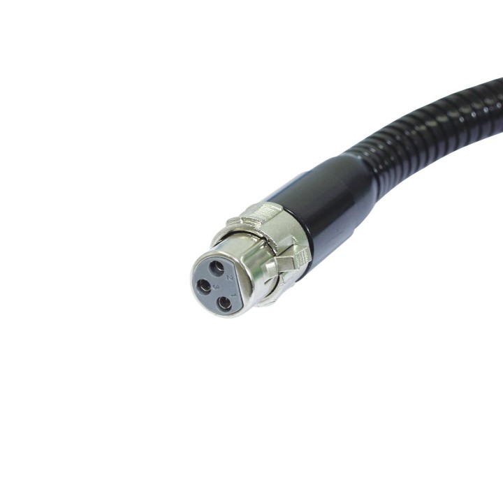 Omnitronic - Gooseneck black XLR/XLR, 47cm
