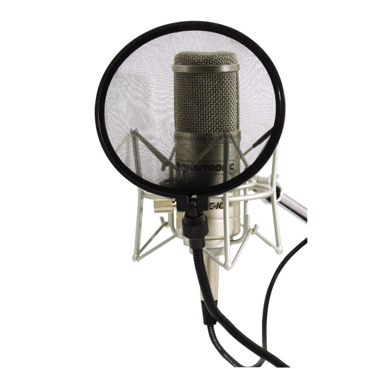 Omnitronic - Microphone-Pop Filter, black