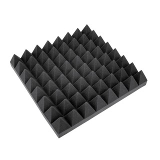 Omnitronic - Accoustic Foam, Pyramid 100mm, 50x50cm
