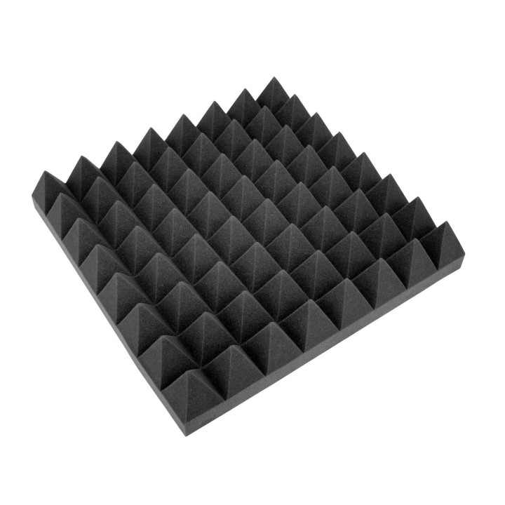 Omnitronic - Accoustic Foam, Pyramid 100mm, 50x50cm