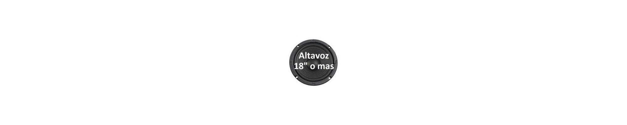 Cono / Altavoz 18" o más
