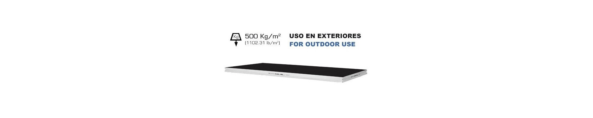 Tarimas TM440S Sin patas (500 kg/m2)