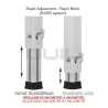 40 X 40 Mm Telescopic Leg