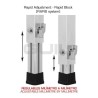 50 X 50 Mm Telescopic Leg